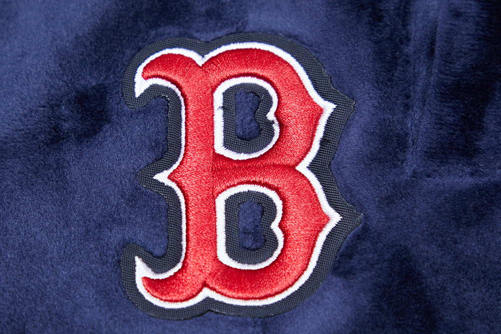 MLB BOSTON RED SOX CLASSIC WOMEN'S VELOUR SHORT (MIDNIGHT NAVY)