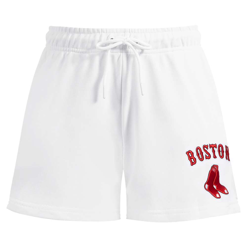 MLB BOSTON RED SOX CLASSIC WOMEN'S FLEECE SHORT (WHITE)