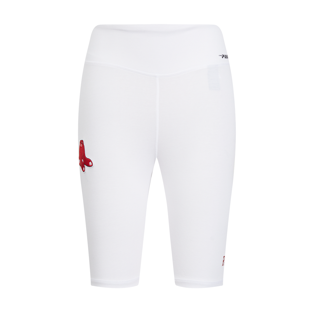 MLB BOSTON RED SOX CLASSIC WOMEN'S COTTON BIKE SHORT (WHITE)