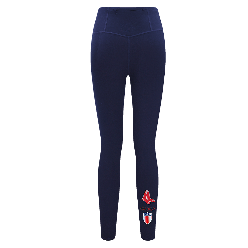 MLB BOSTON RED SOX RETRO CLASSIC WOMEN'S JERSEY LEGGING (MIDNIGHT NAVY)