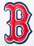 MLB BOSTON RED SOX MASH UP WOMEN'S RIB WOOL VARSITY JACKET (MIDNIGHT NAVY/RED/MIDNIGHT NAVY)