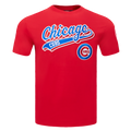 MLB CHICAGO CUBS SCRIPT TAIL MEN'S SJ TOP (RED)