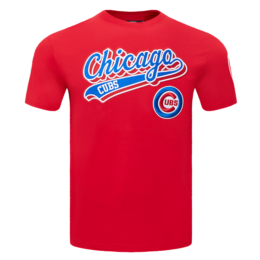 MLB CHICAGO CUBS SCRIPT TAIL MEN'S SJ TOP (RED)