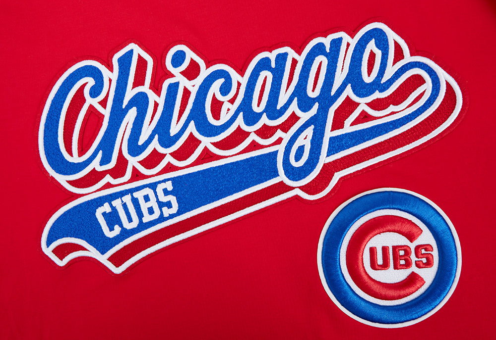 MLB CHICAGO CUBS SCRIPT TAIL MEN'S SJ TOP (RED)