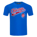 MLB CHICAGO CUBS SCRIPT TAIL HAUT EN JERSEY SIMPLE POUR HOMME (BLEU ROYAL)