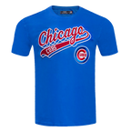 MLB CHICAGO CUBS SCRIPT TAIL HAUT EN JERSEY SIMPLE POUR HOMME (BLEU ROYAL)