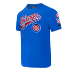 MLB CHICAGO CUBS SCRIPT TAIL HAUT EN JERSEY SIMPLE POUR HOMME (BLEU ROYAL)