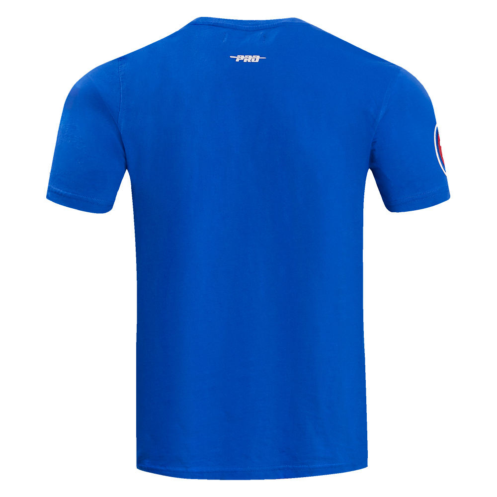 MLB CHICAGO CUBS SCRIPT TAIL HAUT EN JERSEY SIMPLE POUR HOMME (BLEU ROYAL)