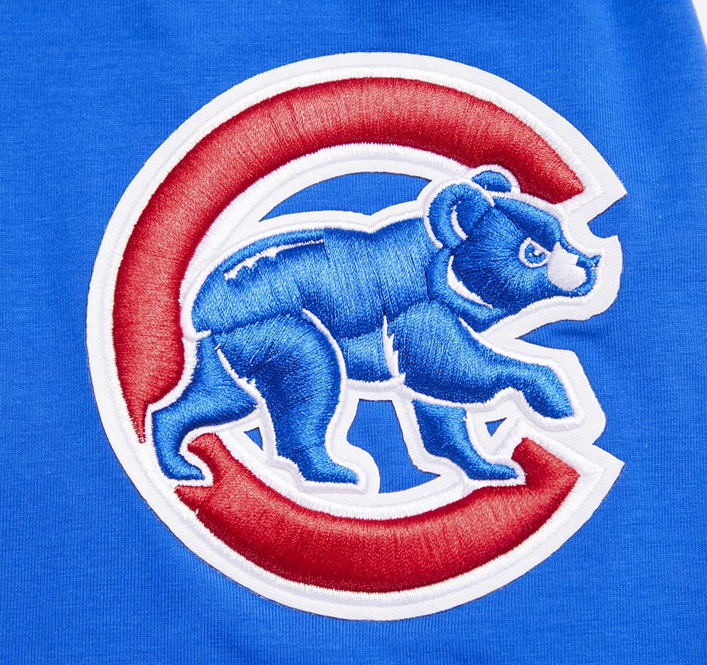 MLB CHICAGO CUBS SCRIPT TAIL HAUT EN JERSEY SIMPLE POUR HOMME (BLEU ROYAL)