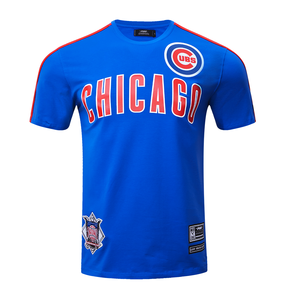 MLB CHICAGO CUBS HAUT PRO TEAM À BANDES ET À LOGO POUR HOMME (BLEU ROYAL)