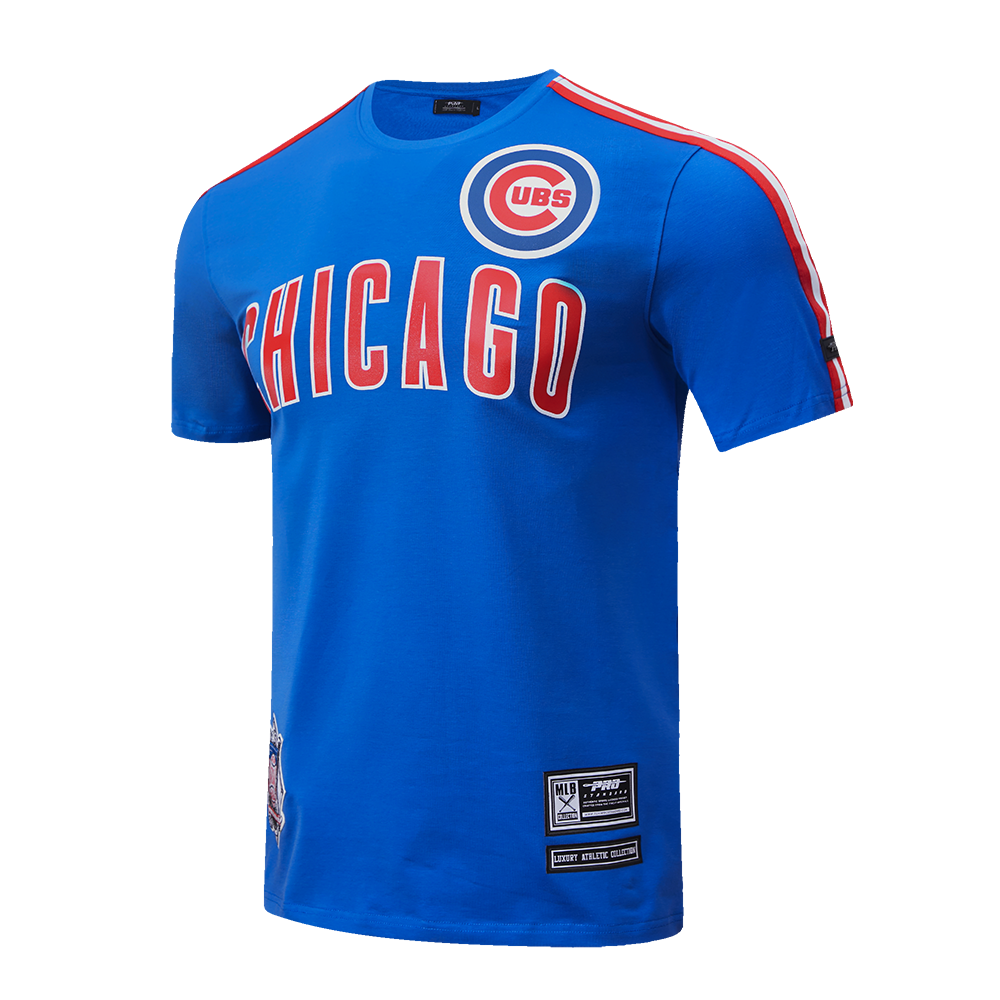 MLB CHICAGO CUBS HAUT PRO TEAM À BANDES ET À LOGO POUR HOMME (BLEU ROYAL)