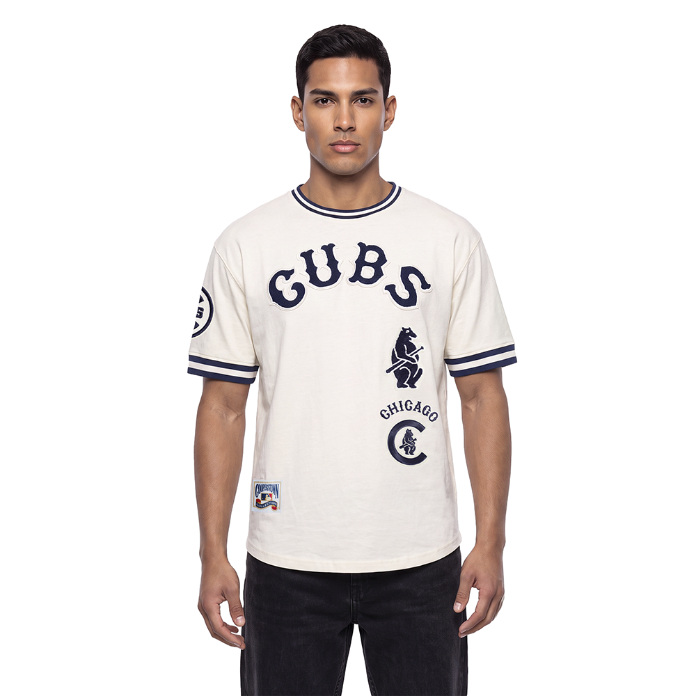 MLB CHICAGO CUBS RETRO CLASSIC HAUT POUR HOMME (COQUILLE D'ŒUF/MARINE MINUIT)