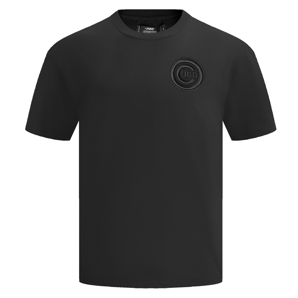MLB CHICAGO CUBS NEUTRAL MEN'S  CJ DROP SHOULDER TOP (BLACK)