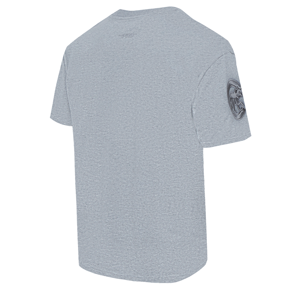 MLB CHICAGO CUBS NEUTRAL HAUT EN JERSEY DE COTON À ÉPAULES TOMBANTES POUR HOMME (GRIS CHINÉ FONCÉ)