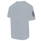 MLB CHICAGO CUBS NEUTRAL HAUT EN JERSEY DE COTON À ÉPAULES TOMBANTES POUR HOMME (GRIS CHINÉ FONCÉ)