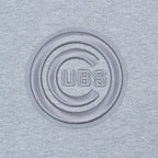 MLB CHICAGO CUBS NEUTRAL HAUT EN JERSEY DE COTON À ÉPAULES TOMBANTES POUR HOMME (GRIS CHINÉ FONCÉ)