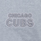 MLB CHICAGO CUBS NEUTRAL HAUT EN JERSEY DE COTON À ÉPAULES TOMBANTES POUR HOMME (GRIS CHINÉ FONCÉ)