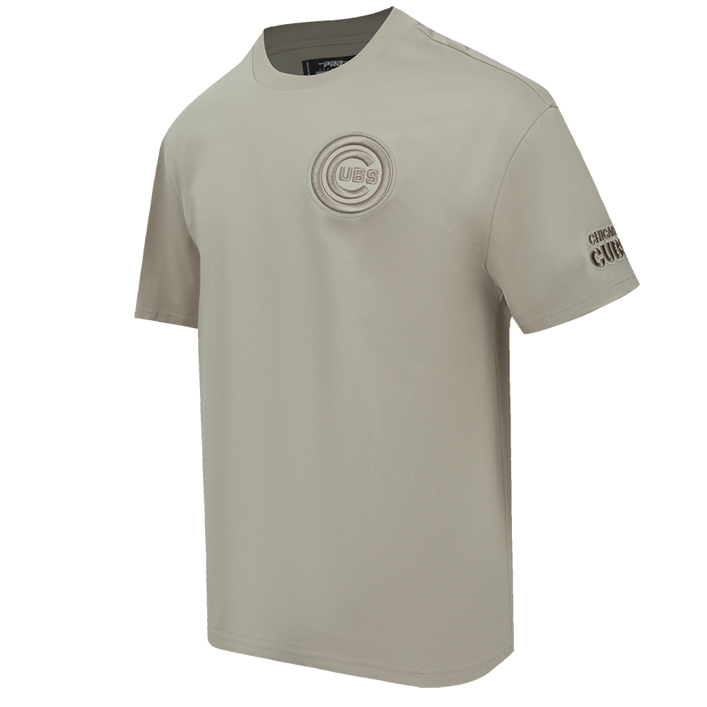 MLB CHICAGO CUBS NEUTRAL MEN'S  CJ DROP SHOULDER TOP (TAUPE)