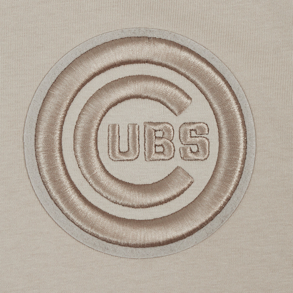 MLB CHICAGO CUBS NEUTRAL MEN'S  CJ DROP SHOULDER TOP (TAUPE)