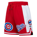 MLB CHICAGO CUBS SCRIPT TAIL SHORT EN MAILLE DOUBLE 2.0 POUR HOMME (ROUGE)