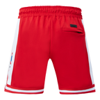 MLB CHICAGO CUBS SCRIPT TAIL SHORT EN MAILLE DOUBLE 2.0 POUR HOMME (ROUGE)
