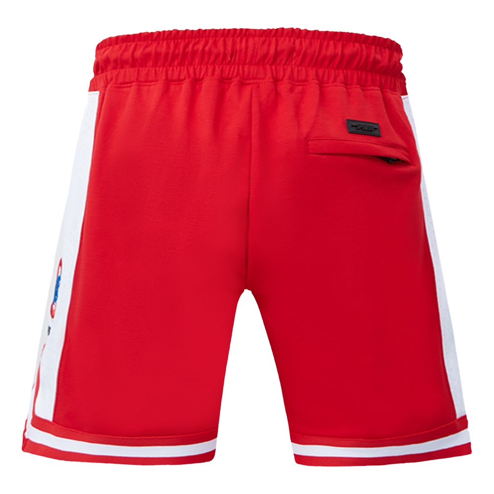 MLB CHICAGO CUBS SCRIPT TAIL SHORT EN MAILLE DOUBLE 2.0 POUR HOMME (ROUGE)