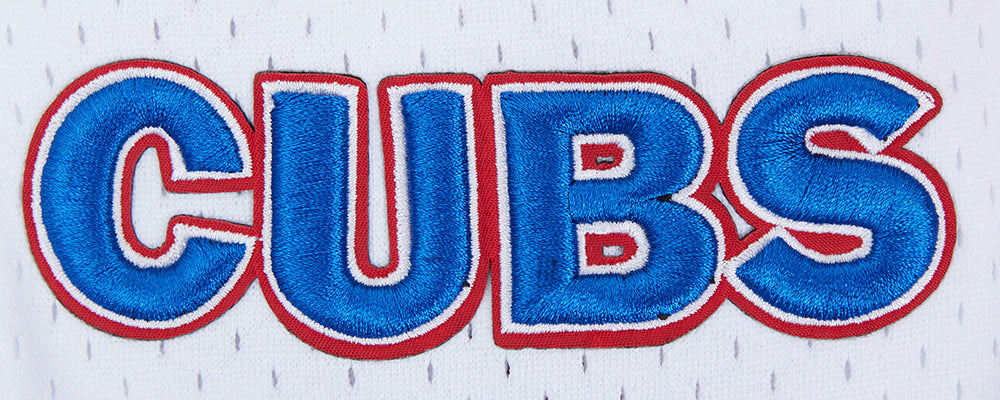 MLB CHICAGO CUBS SCRIPT TAIL SHORT EN MAILLE DOUBLE 2.0 POUR HOMME (ROUGE)