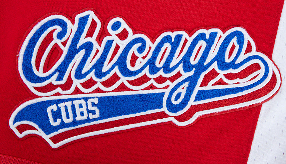 MLB CHICAGO CUBS SCRIPT TAIL SHORT EN MAILLE DOUBLE 2.0 POUR HOMME (ROUGE)