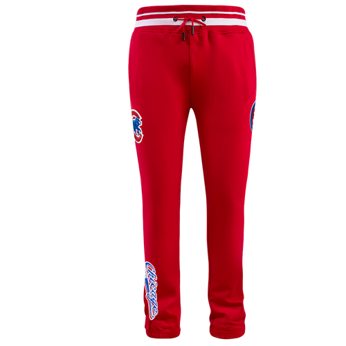 MLB CHICAGO CUBS SCRIPT TAIL MEN'S RIB FLC SWEATPANT (RED)