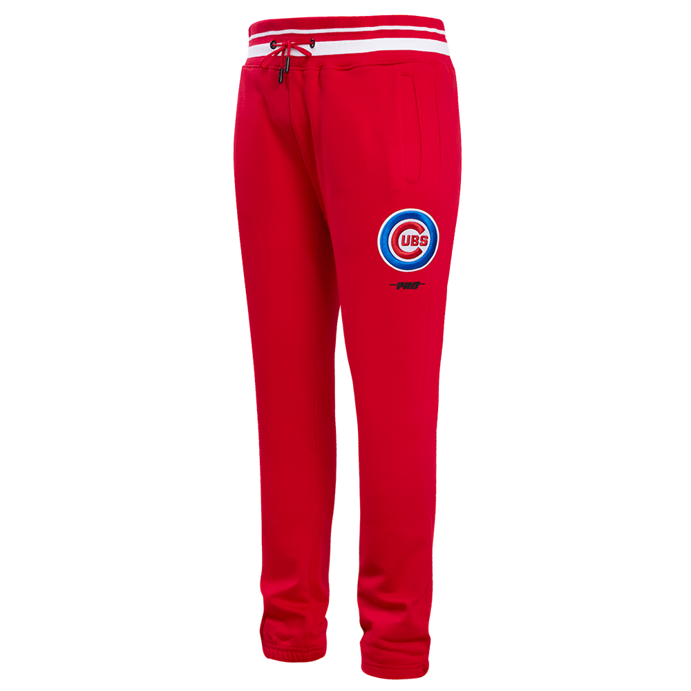 MLB CHICAGO CUBS SCRIPT TAIL PANTALON OUATÉ EN MOLLETON CÔTELÉ POUR HOMME (ROUGE)