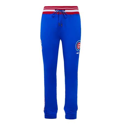 MLB CHICAGO CUBS SCRIPT TAIL MEN'S RIB FLC SWEATPANT (ROYAL BLUE/RED)