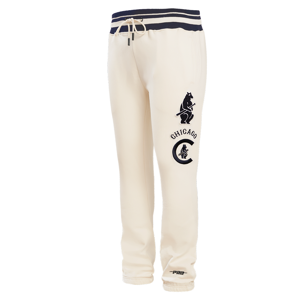 MLB CHICAGO CUBS RETRO CLASSIC MEN'S SWEATPANT (EGGSHELL/ MIDNIGHT NAVY)