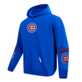 MLB CHICAGO CUBS LIVING LARGE CHANDAIL À CAPUCHON EN MOLLETON À ÉPAULES TOMBANTES POUR HOMME (BLEU ROYAL)