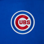 MLB CHICAGO CUBS LIVING LARGE CHANDAIL À CAPUCHON EN MOLLETON À ÉPAULES TOMBANTES POUR HOMME (BLEU ROYAL)