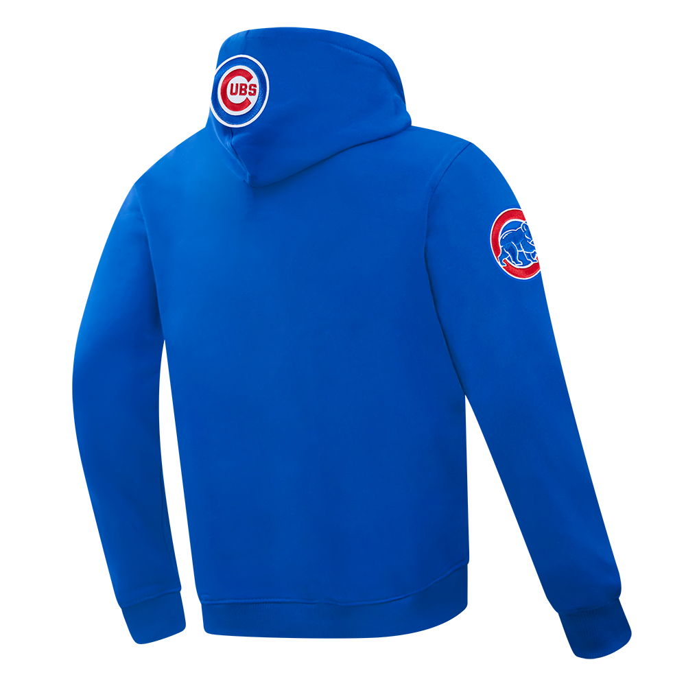 MLB CHICAGO CUBS CITY ARCH CHANDAIL À CAPUCHON EN MOLLETON POUR HOMME (BLEU ROYAL)
