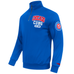 MLB CHICAGO CUBS CITY ARCH MEN'S FLC 1/4 ZIP (ROYAL BLUE)