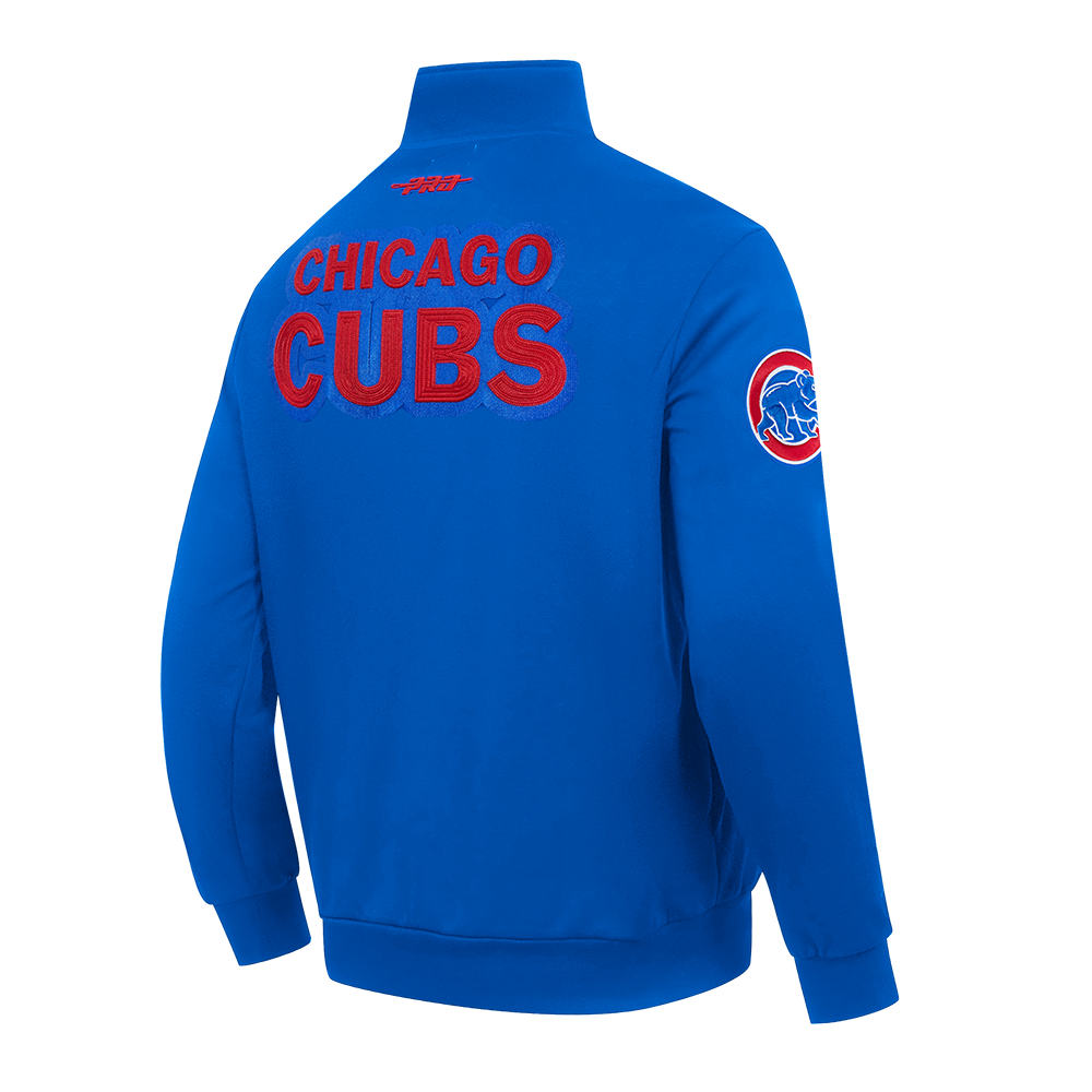 MLB CHICAGO CUBS CITY ARCH MEN'S FLC 1/4 ZIP (ROYAL BLUE)