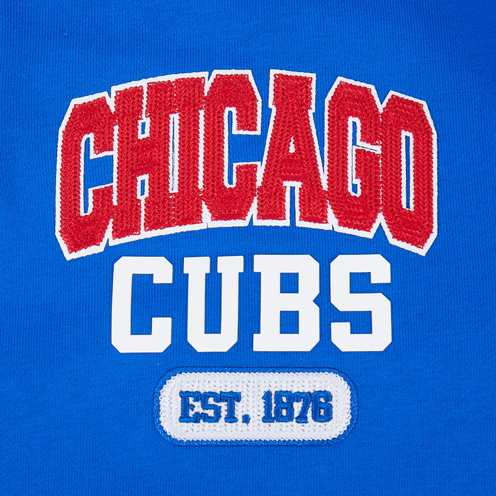 MLB CHICAGO CUBS CITY ARCH MEN'S FLC 1/4 ZIP (ROYAL BLUE)