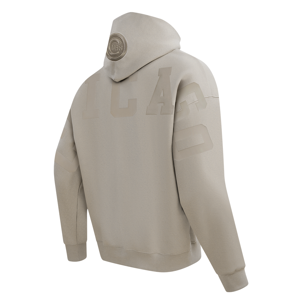 MLB CHICAGO CUBS WINGSPAN CHANDAIL À CAPUCHON EN MOLLETON À ÉPAULES TOMBANTES V2 POUR HOMME (TAUPE)