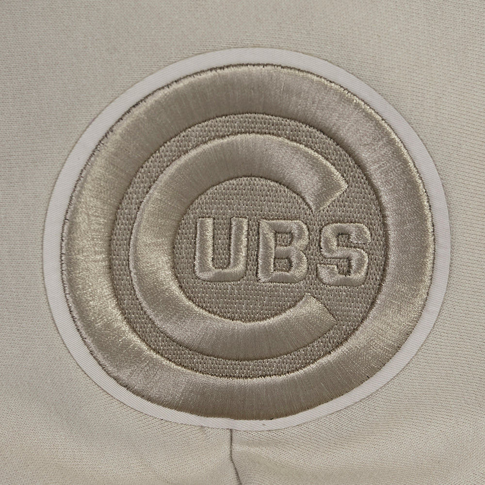 MLB CHICAGO CUBS WINGSPAN CHANDAIL À CAPUCHON EN MOLLETON À ÉPAULES TOMBANTES V2 POUR HOMME (TAUPE)
