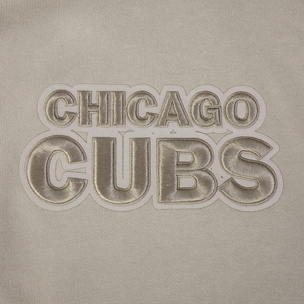 MLB CHICAGO CUBS WINGSPAN CHANDAIL À CAPUCHON EN MOLLETON À ÉPAULES TOMBANTES V2 POUR HOMME (TAUPE)