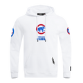 MLB CHICAGO CUBS CLASSIC CHENILLE CHANDAIL À CAPUCHON POUR HOMME (BLANC)
