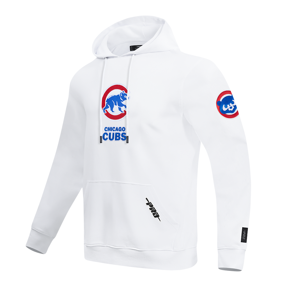 MLB CHICAGO CUBS CLASSIC CHENILLE CHANDAIL À CAPUCHON POUR HOMME (BLANC)