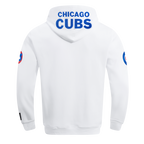 MLB CHICAGO CUBS CLASSIC CHENILLE CHANDAIL À CAPUCHON POUR HOMME (BLANC)