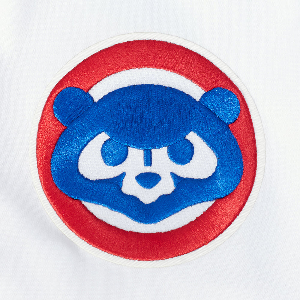 MLB CHICAGO CUBS CLASSIC CHENILLE CHANDAIL À CAPUCHON POUR HOMME (BLANC)