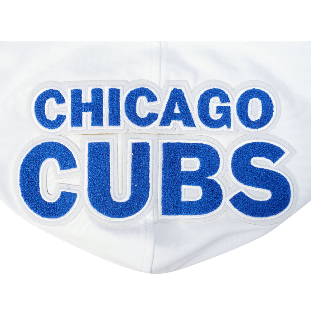 MLB CHICAGO CUBS CLASSIC CHENILLE CHANDAIL À CAPUCHON POUR HOMME (BLANC)