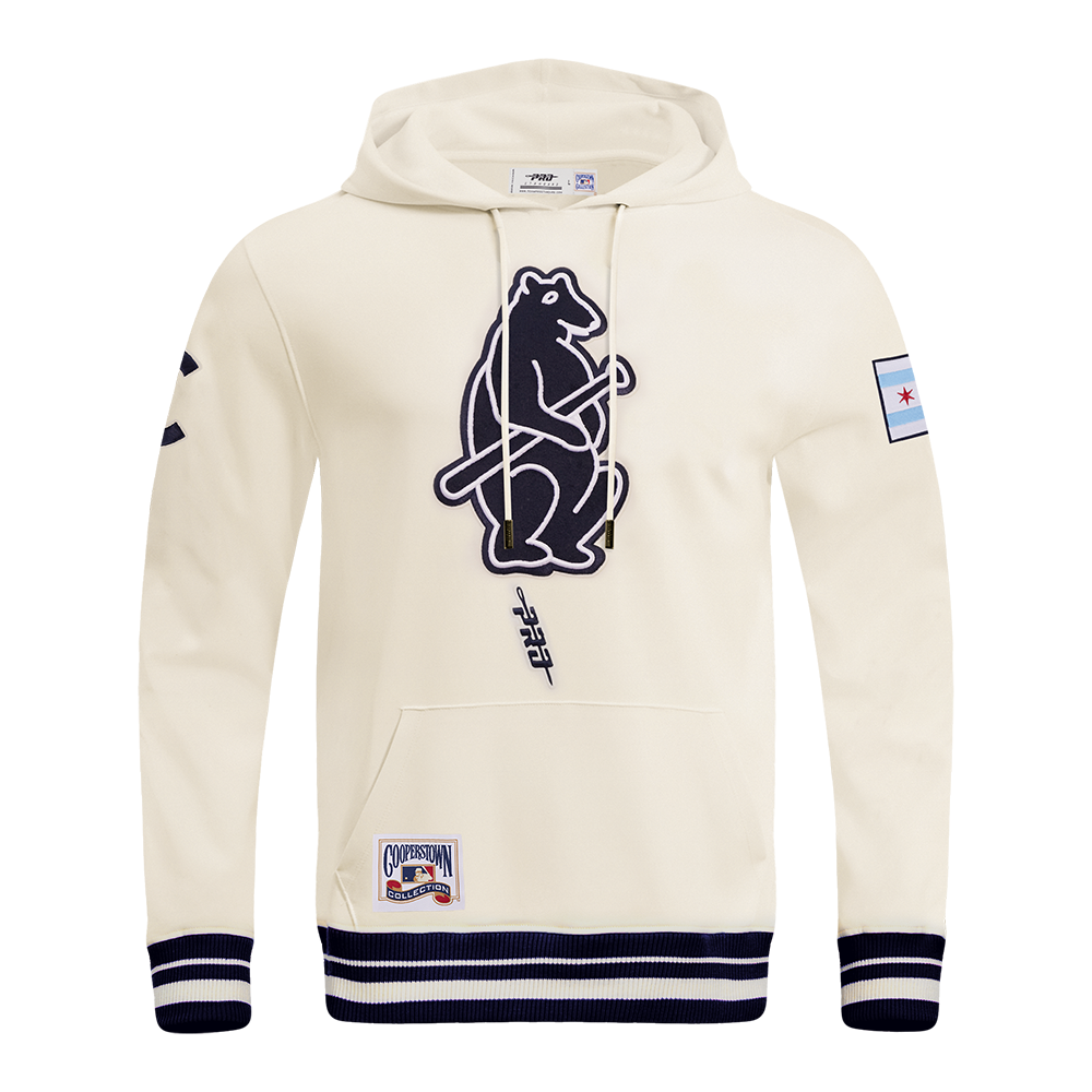 MLB CHICAGO CUBS RETRO CLASSICS CHANDAIL À CAPUCHON POUR HOMME (COQUILLE D'ŒUF/MARINE MINUIT)