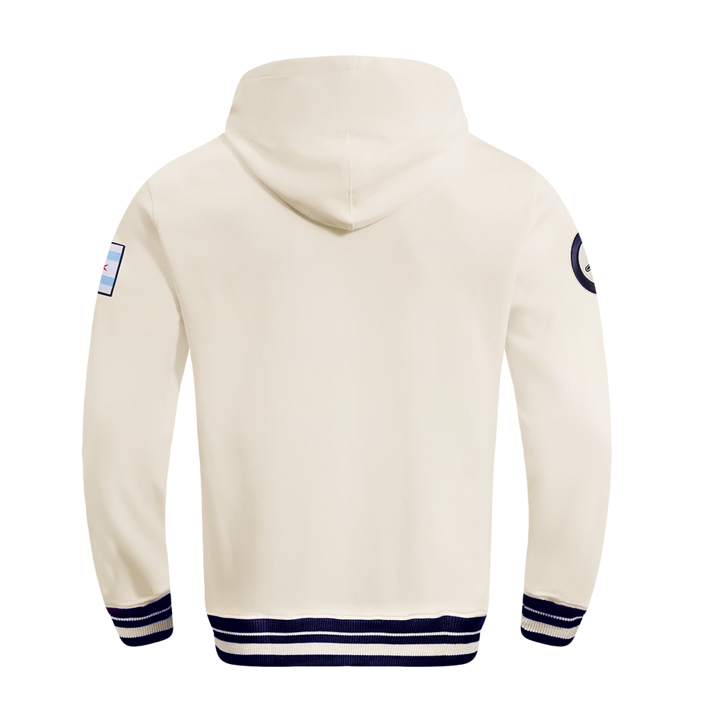MLB CHICAGO CUBS RETRO CLASSICS MEN'S PULLOVER HOODIE (EGGSHELL/MIDNIGHT NAVY)