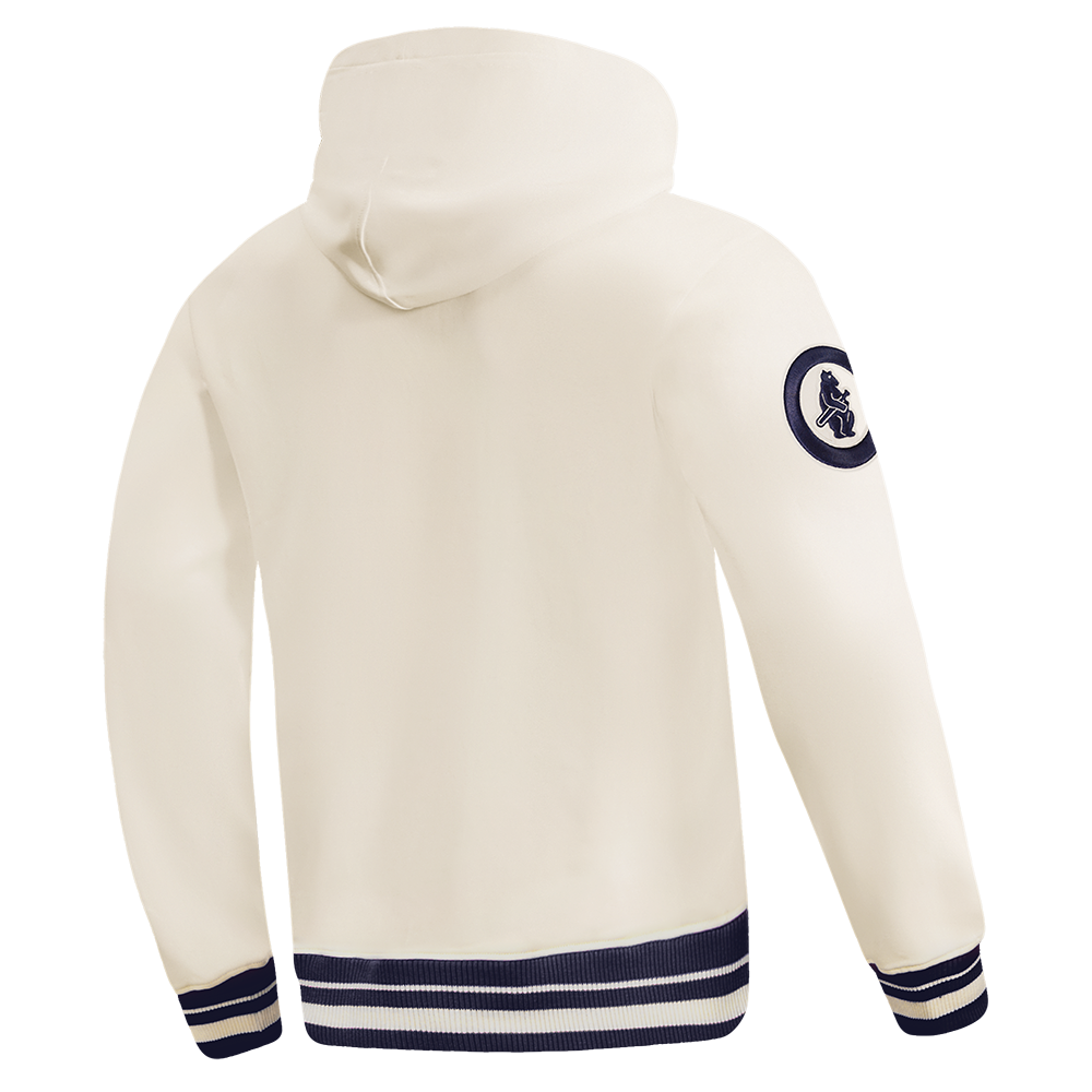 MLB CHICAGO CUBS RETRO CLASSICS MEN'S PULLOVER HOODIE (EGGSHELL/MIDNIGHT NAVY)