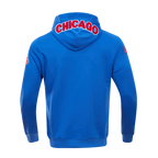 MLB CHICAGO CUBS CLASSIC CHENILLE MEN'S FULL ZIP PULLOVER HOODIE (ROYAL BLUE)